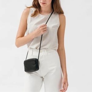 Baggu Bags Clutch with Strap Milled Leather